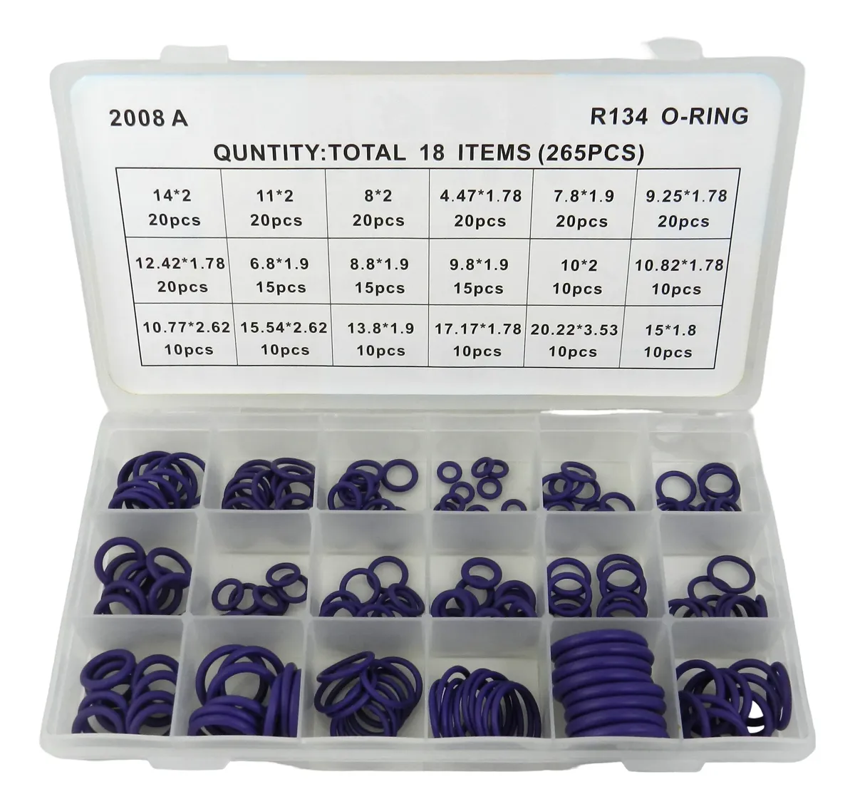 BOX O'RING R134A (265 PCS)